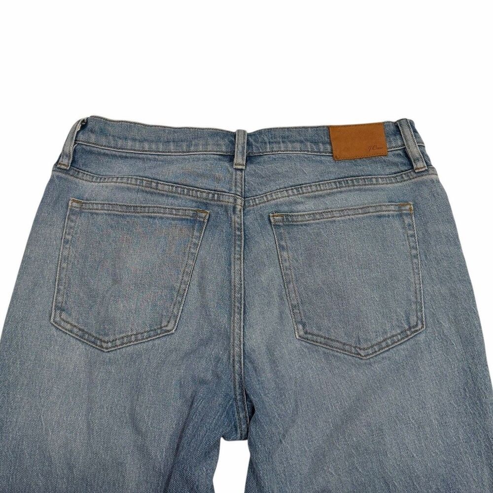 J. Crew Women's Jeans Size 29 9" Billie Blue Denim Boot Crop Light Wash Frayed - Picture 5 of 12